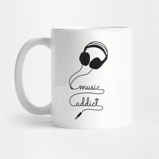 headphone music addict Mug